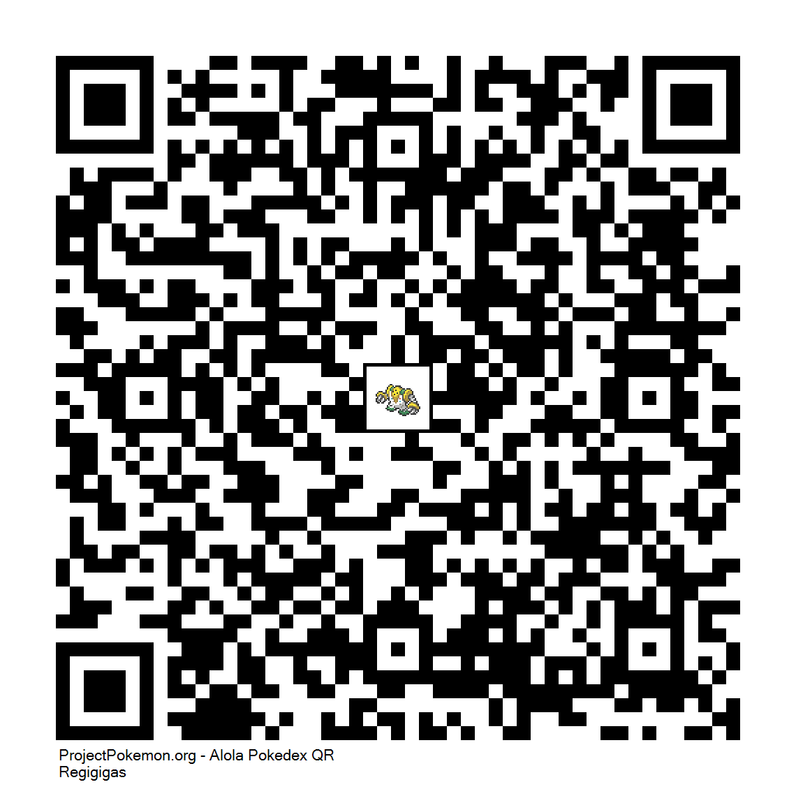 Cdigo QR de Regigigas
